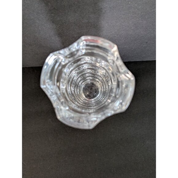 cristal D'Arques Cut Glass Crystal Vase 8 Inch Tall Clear Textured Design - Picture 3 of 5